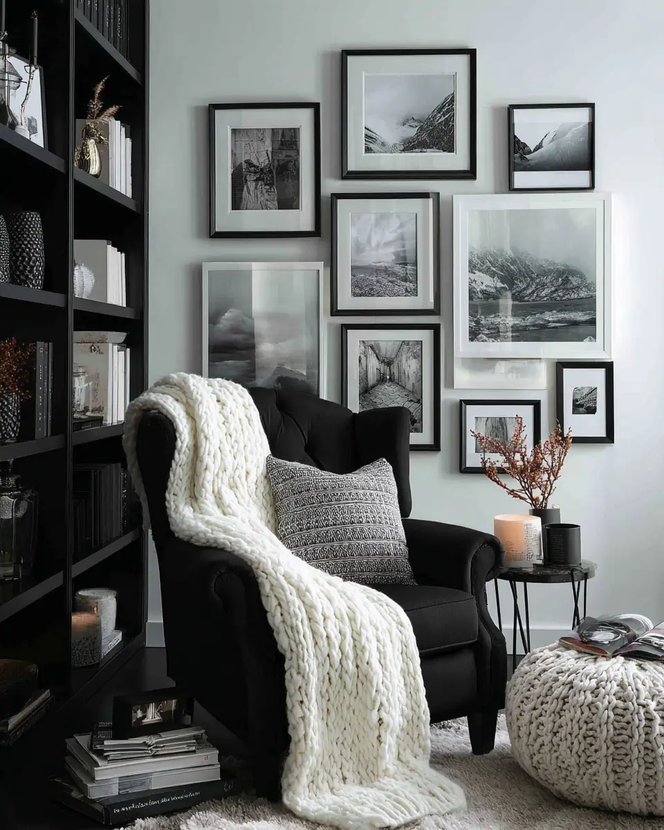 Black And White Home Office Decor Ideas