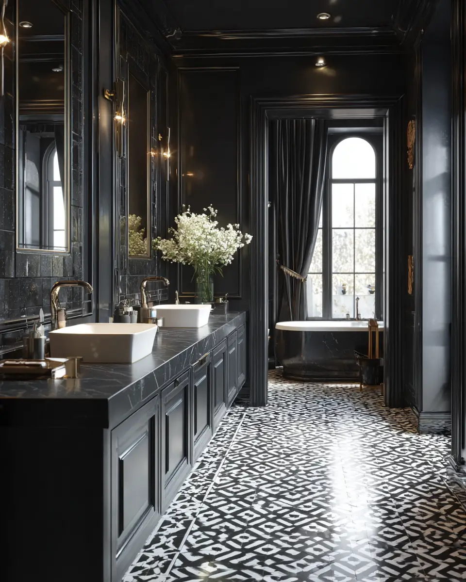 Black Bathroom Decor Ideas