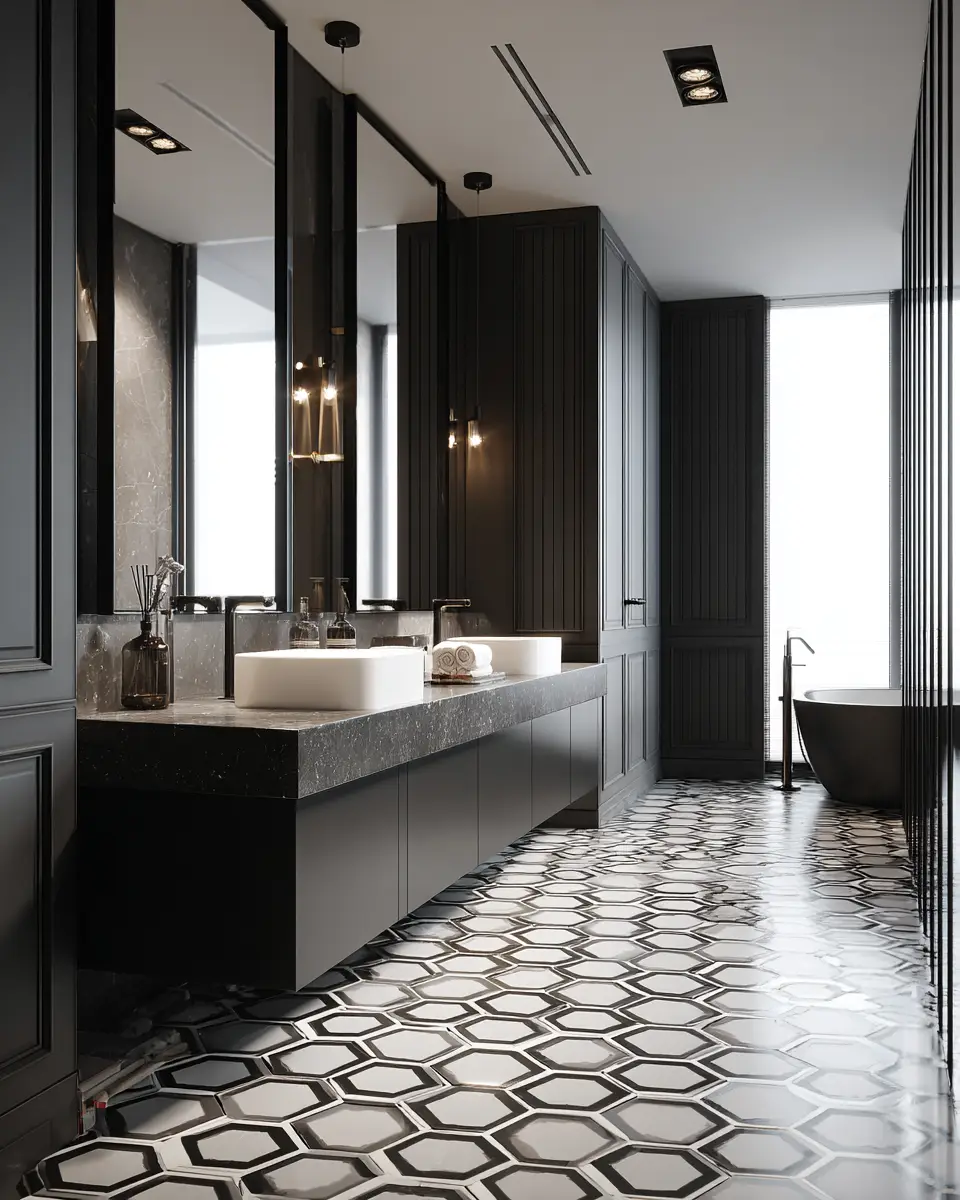 Black Bathroom Decor Ideas