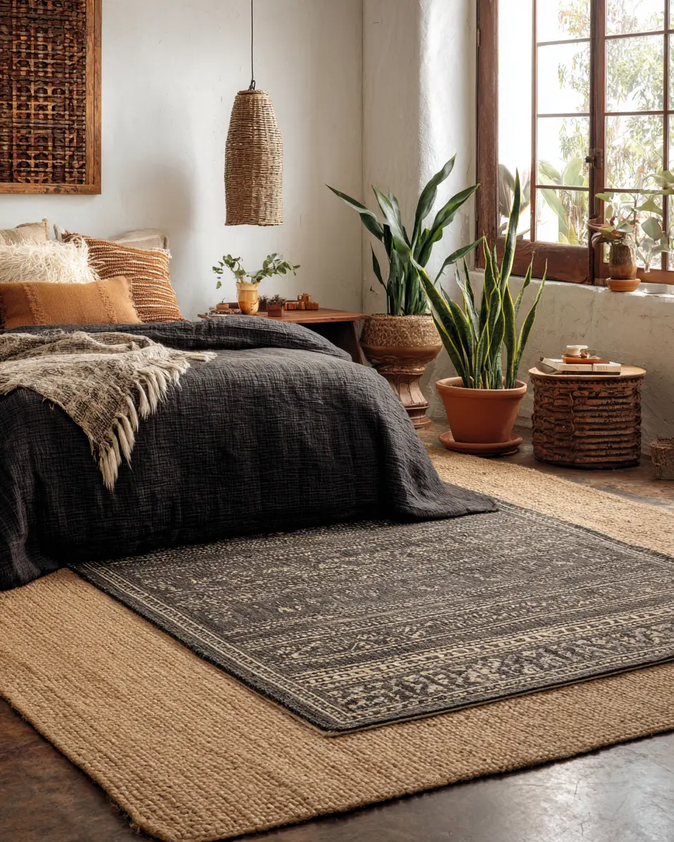 Black Boho Bedroom Decor Ideas