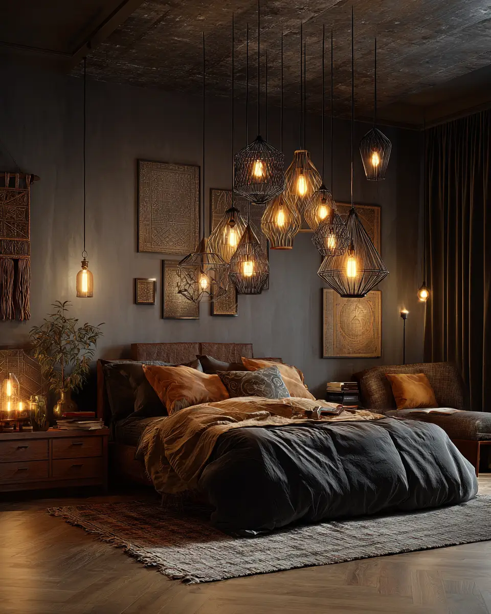 Black Boho Bedroom Decor Ideas