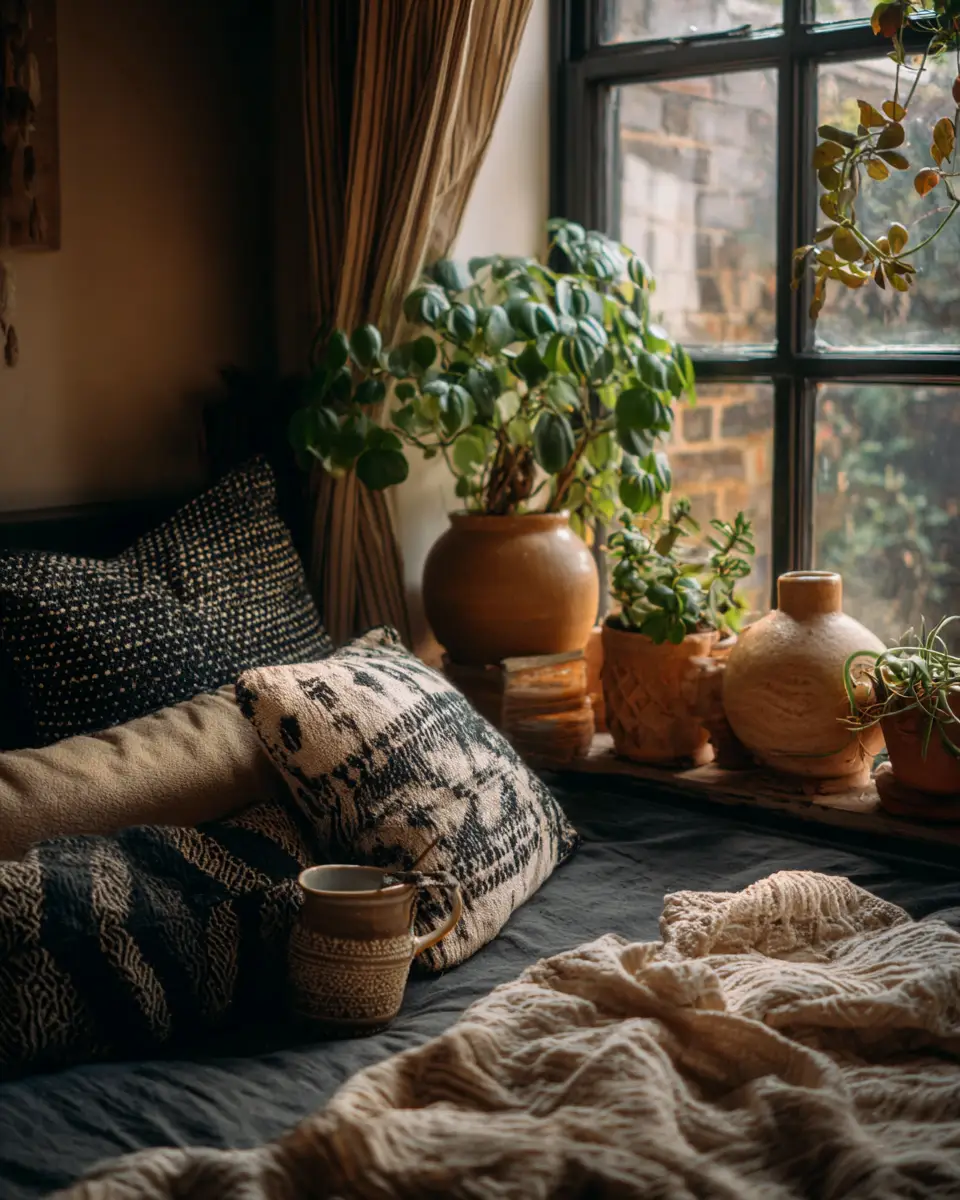 Black Boho Bedroom Decor Ideas