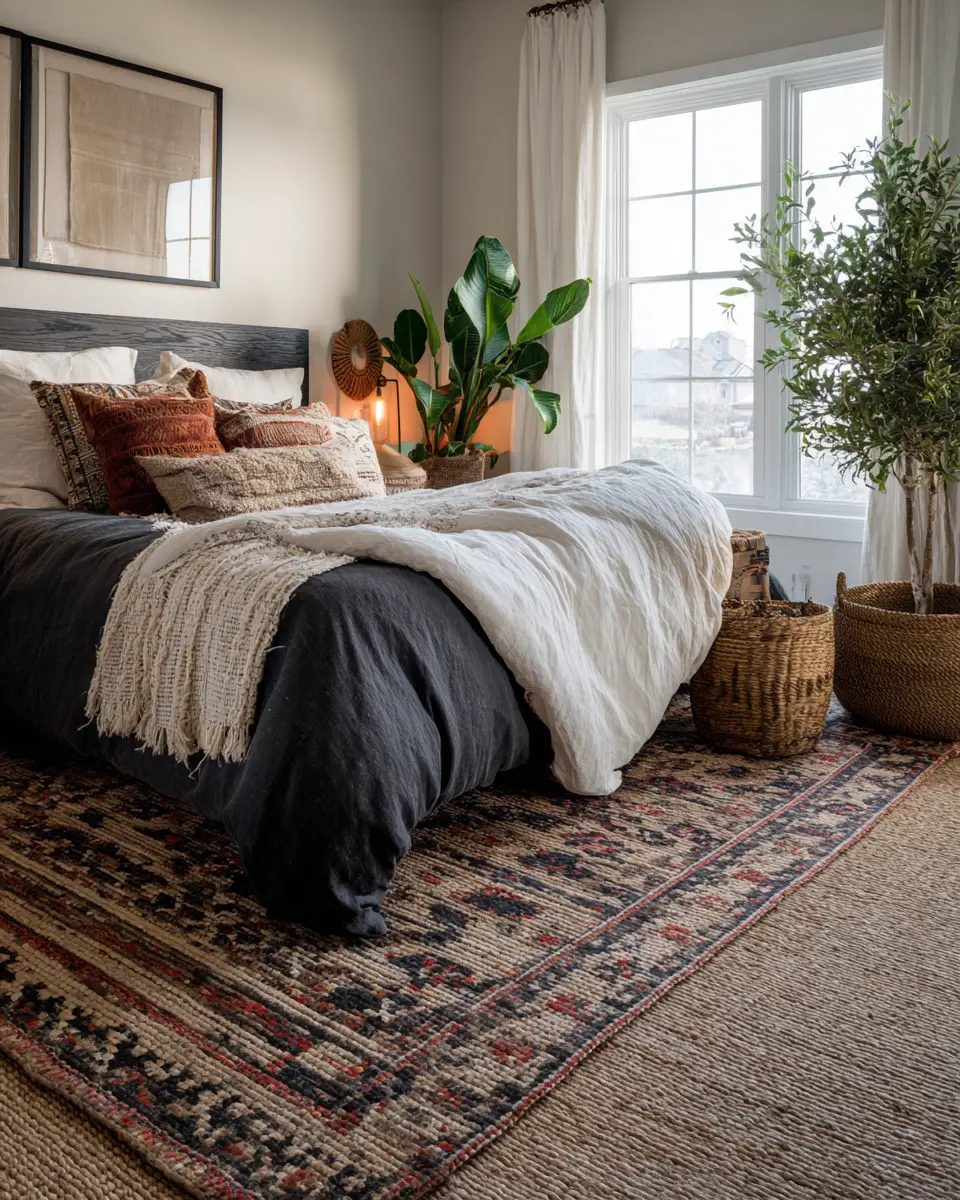 Black Boho Bedroom Decor Ideas