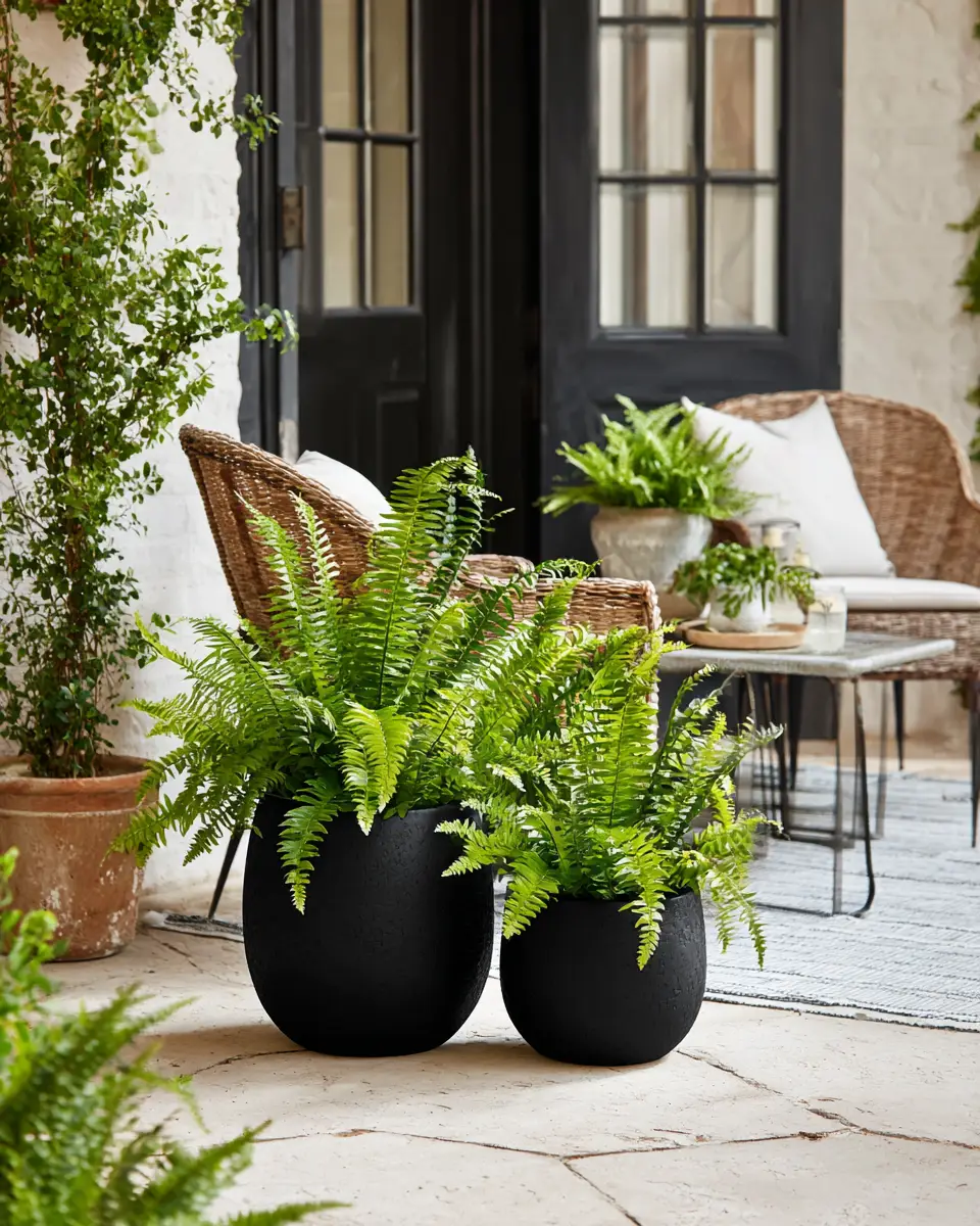Black Coastal Patio Decor Ideas