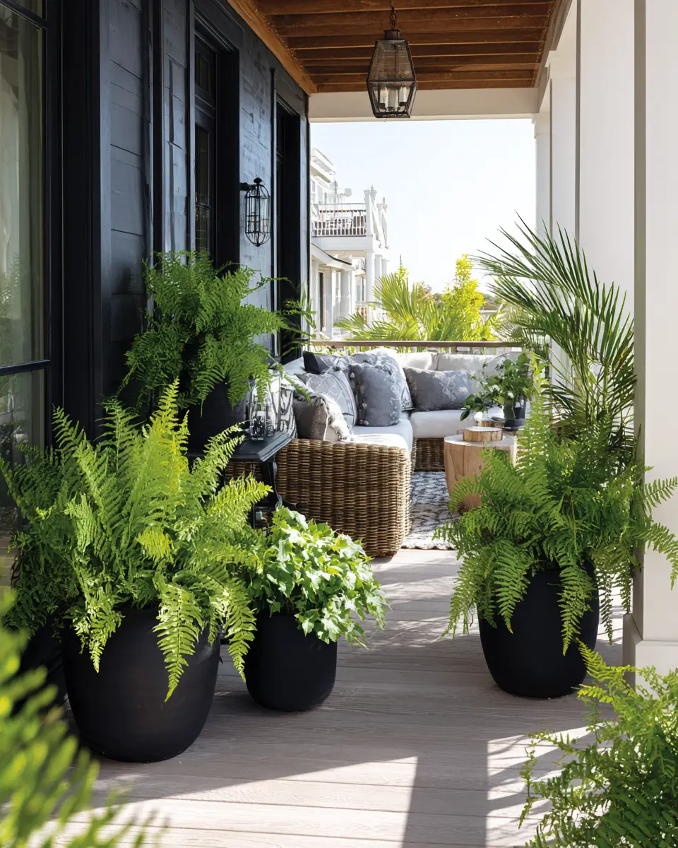 Black Coastal Patio Decor Ideas