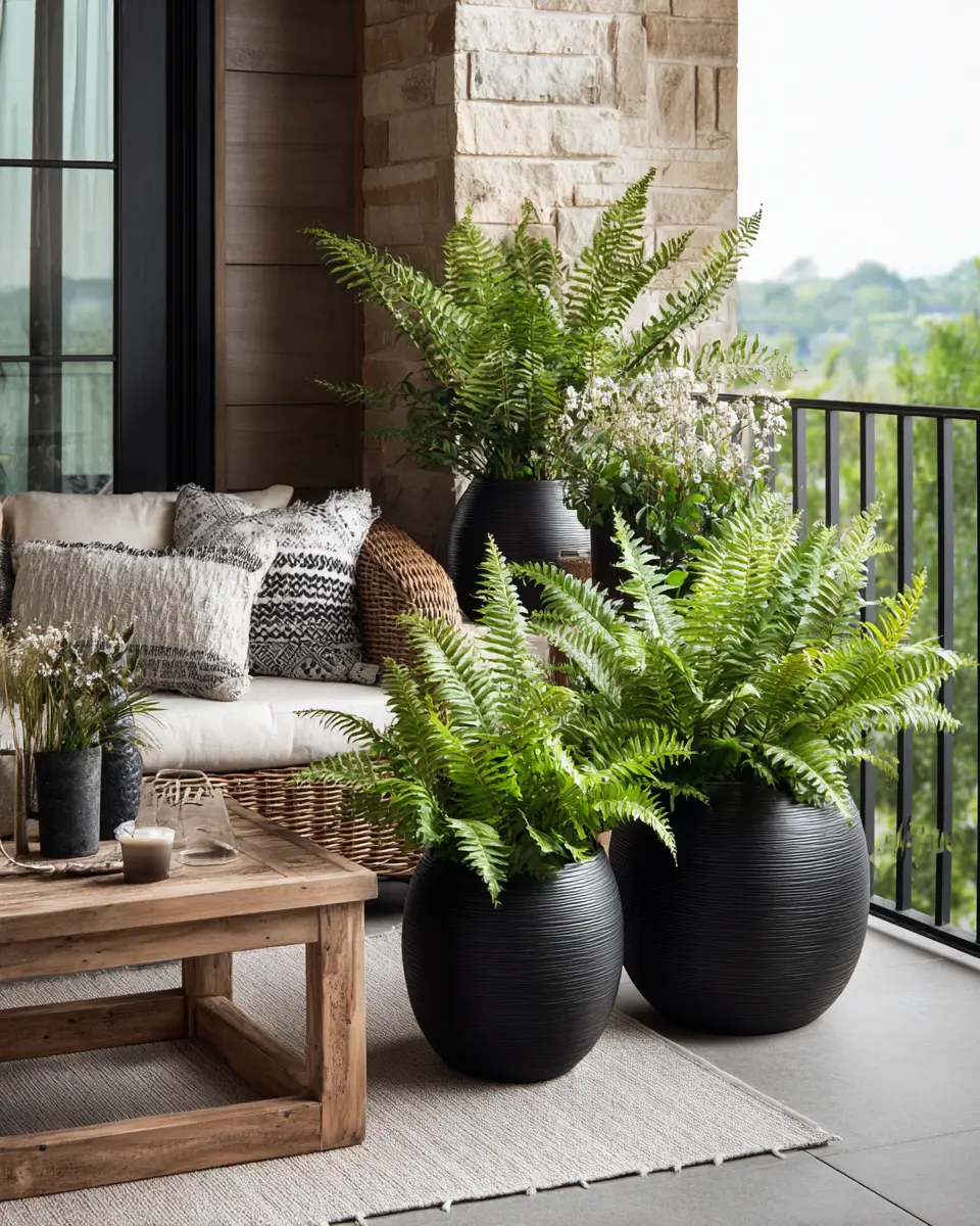 Black Coastal Patio Decor Ideas