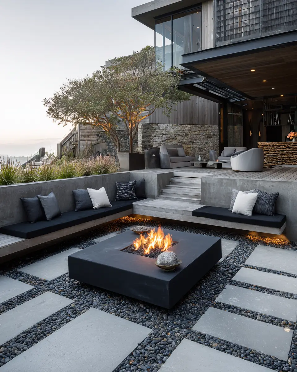 Black Coastal Patio Decor Ideas