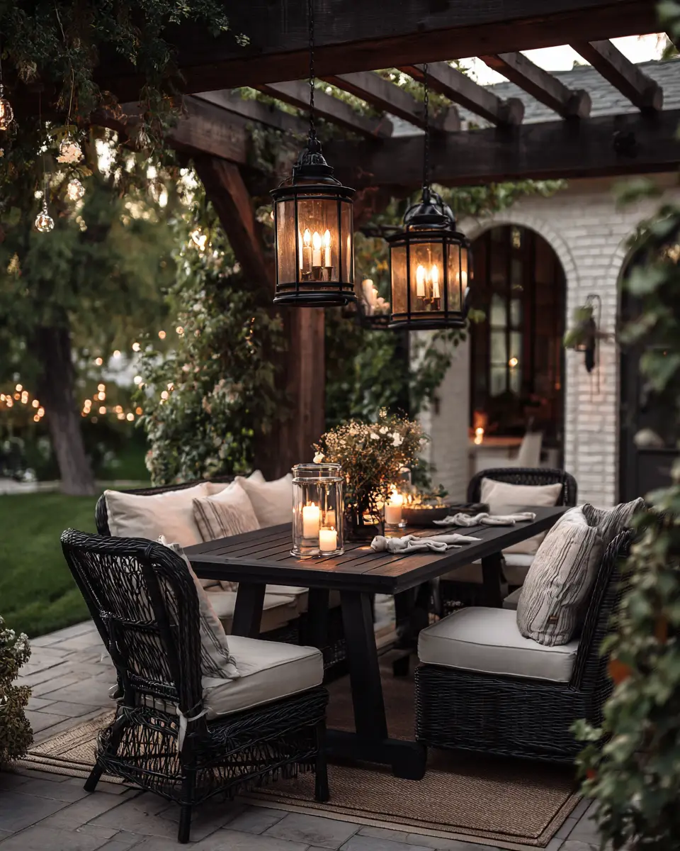 Black Coastal Patio Decor Ideas