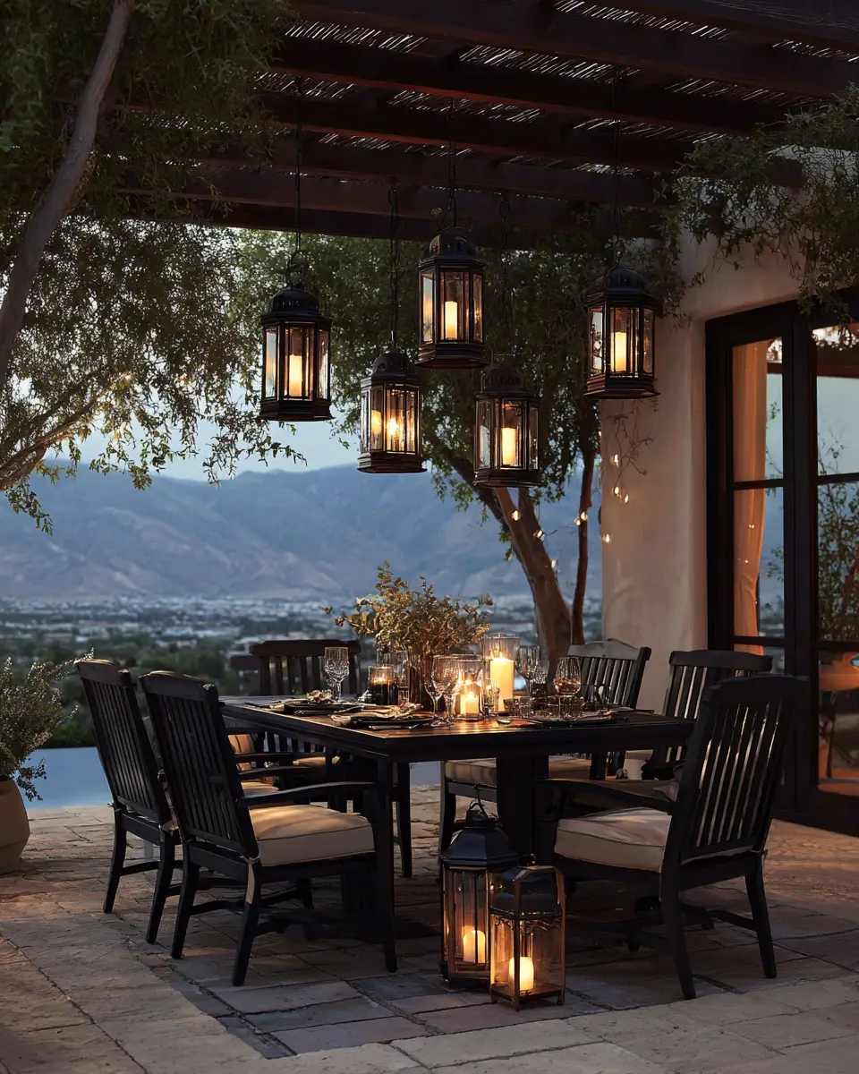 Black Coastal Patio Decor Ideas