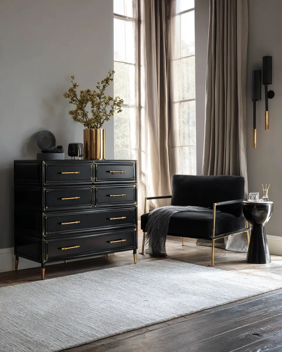 Black Contemporary Bedroom Decor Ideas