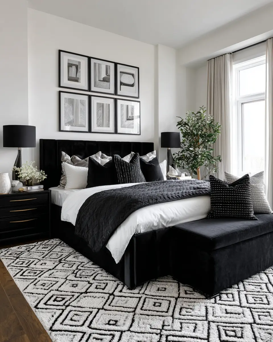 Black Contemporary Bedroom Decor Ideas
