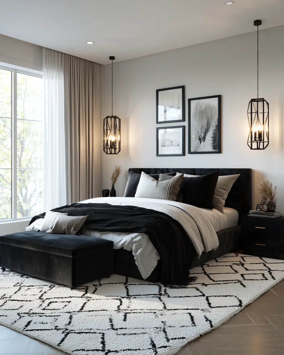 Black Contemporary Bedroom Decor Ideas