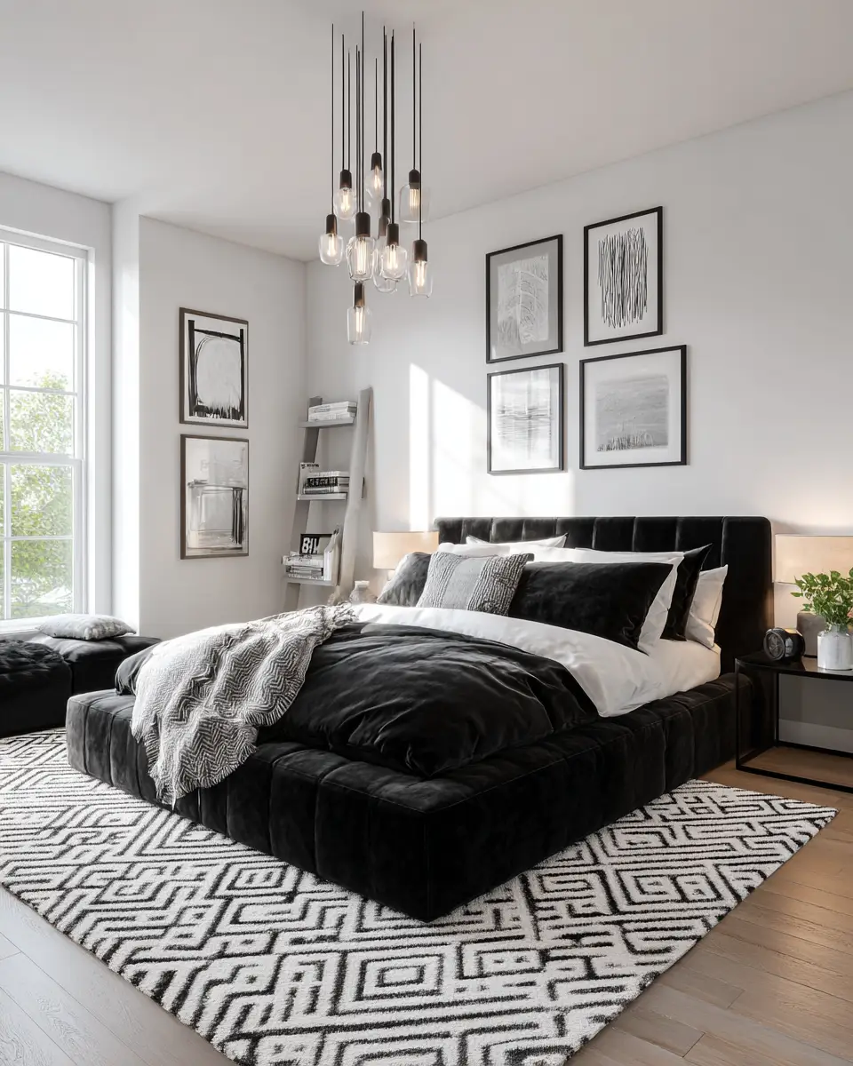 Black Contemporary Bedroom Decor Ideas