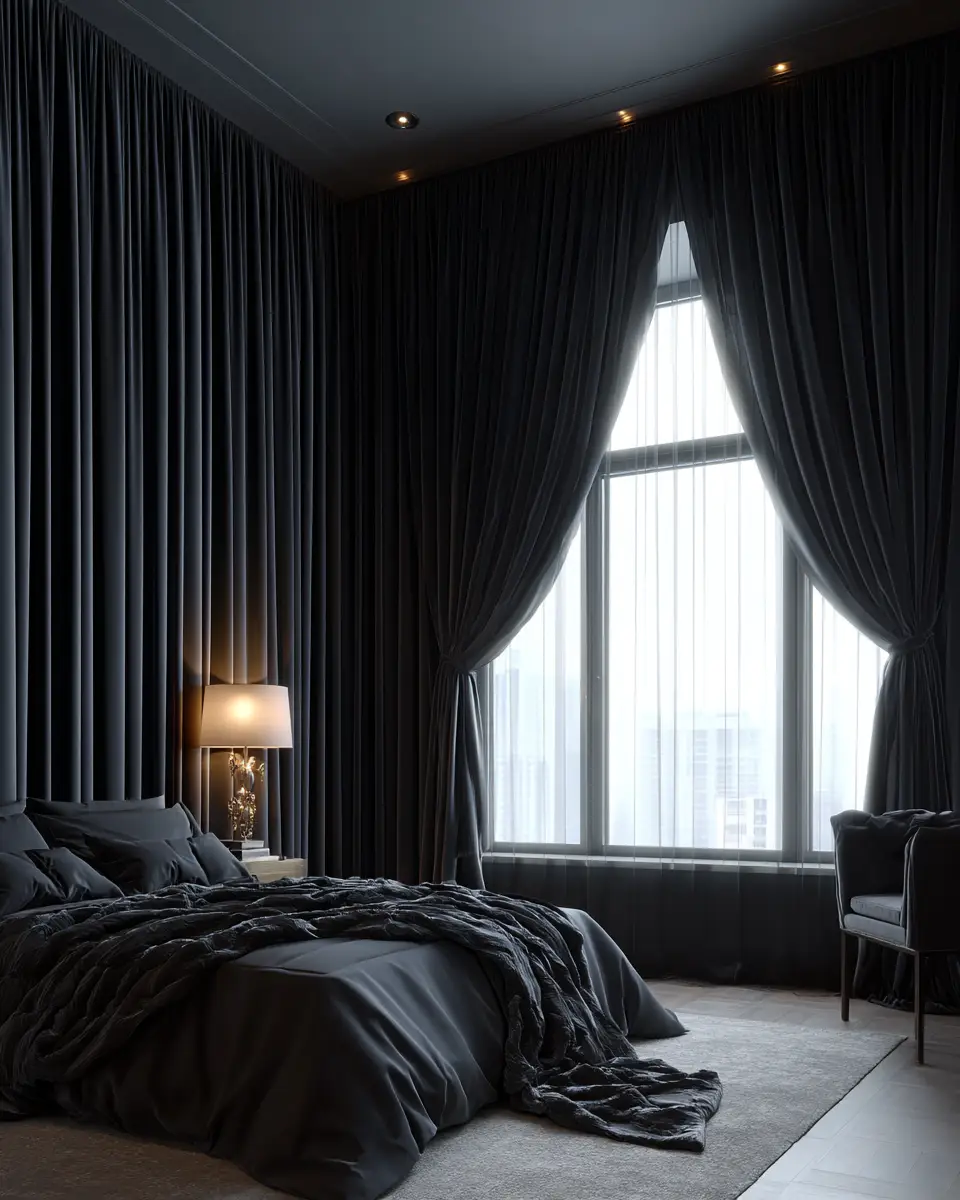 Black Contemporary Bedroom Decor Ideas