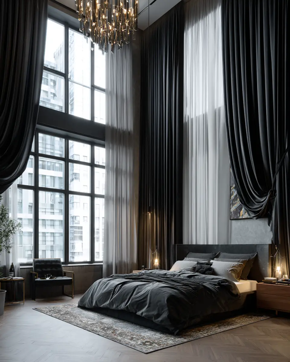 Black Contemporary Bedroom Decor Ideas