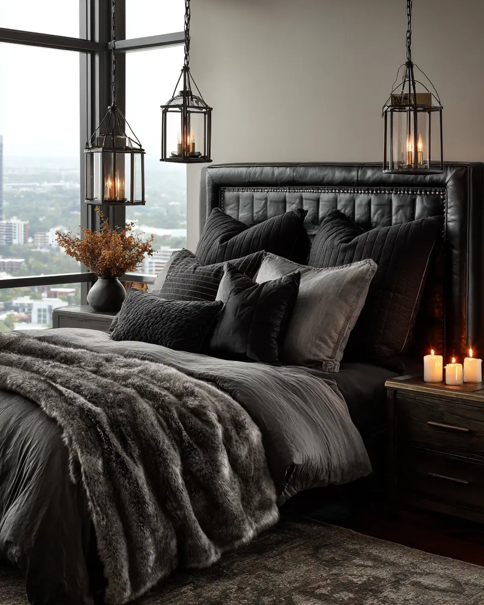 Black Contemporary Bedroom Decor Ideas