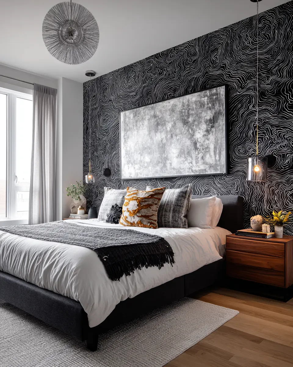 Black Contemporary Bedroom Decor Ideas