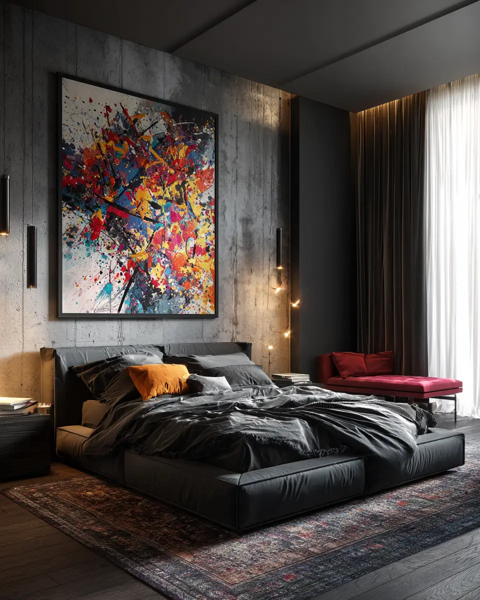 Black Contemporary Bedroom Decor Ideas