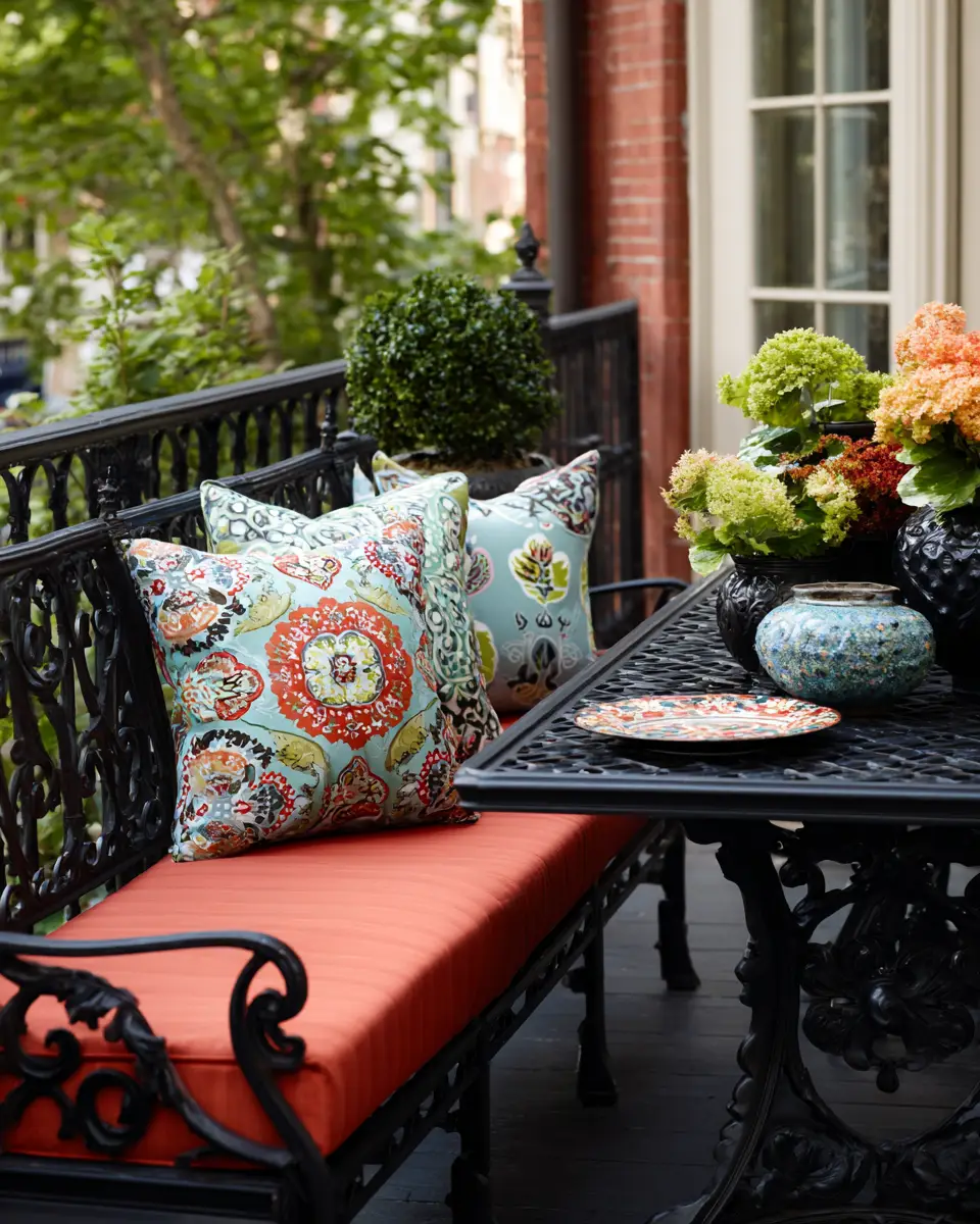 Black Eclectic Patio Decor Ideas