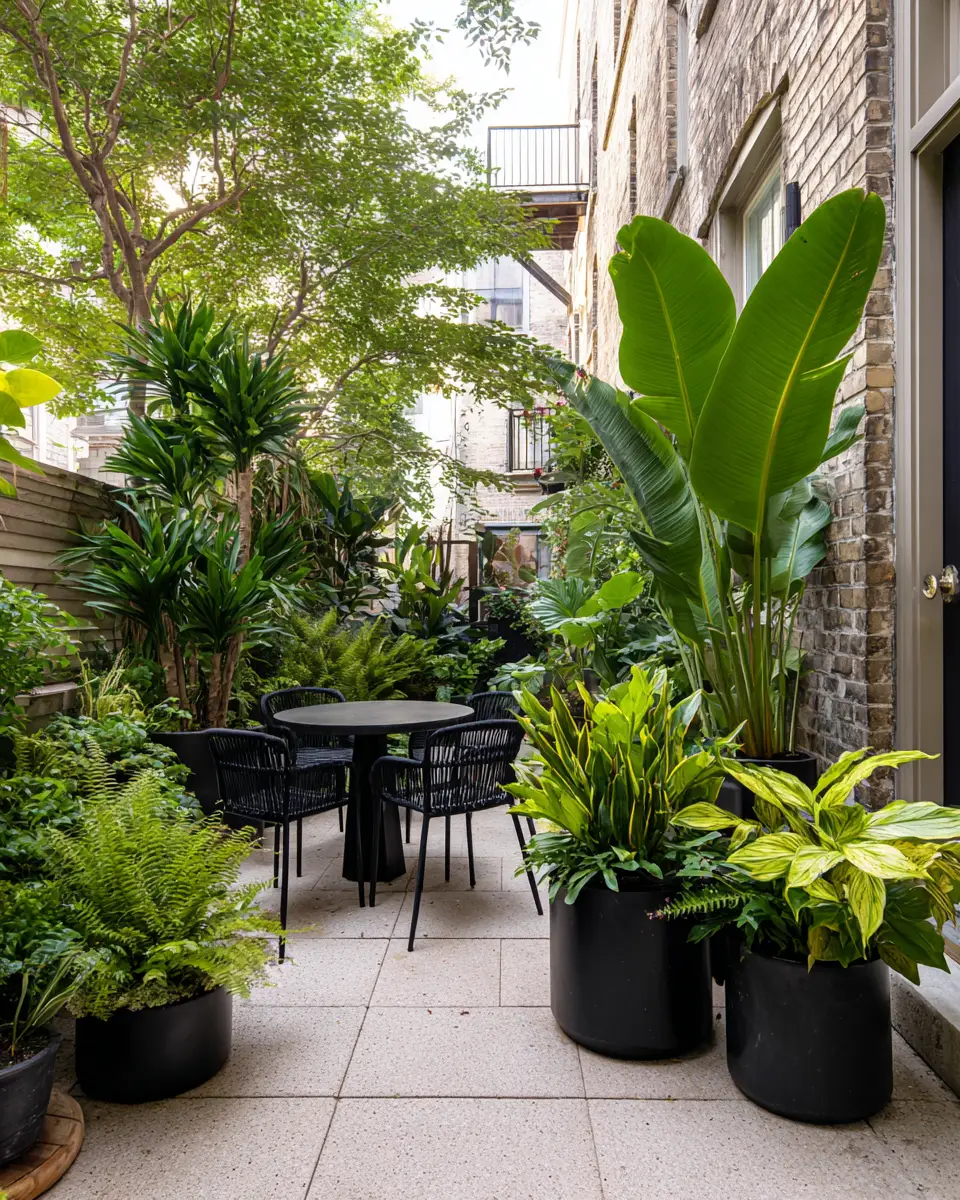 Black Eclectic Patio Decor Ideas