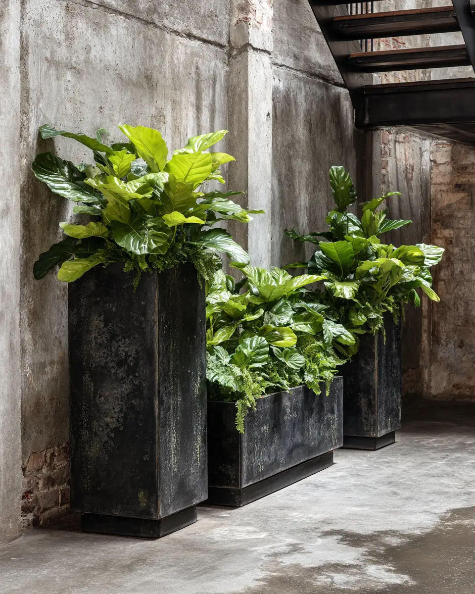 Black Industrial Balcony Decor Ideas