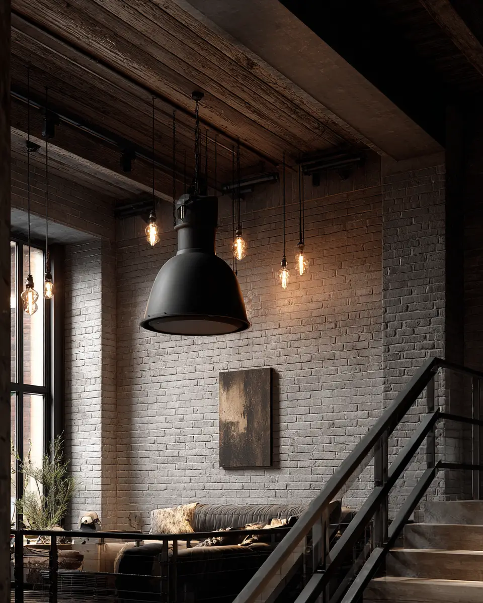 Black Industrial Balcony Decor Ideas