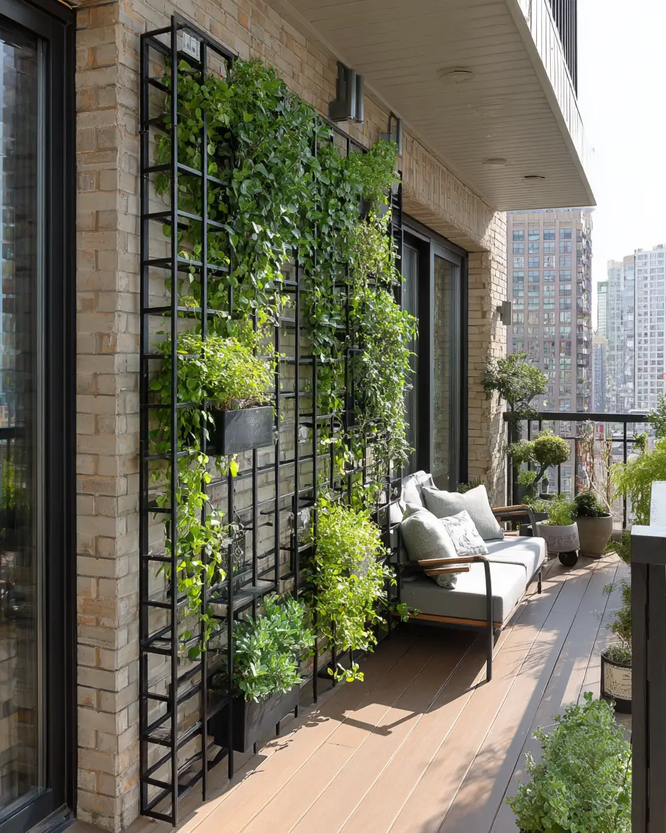 Black Industrial Balcony Decor Ideas