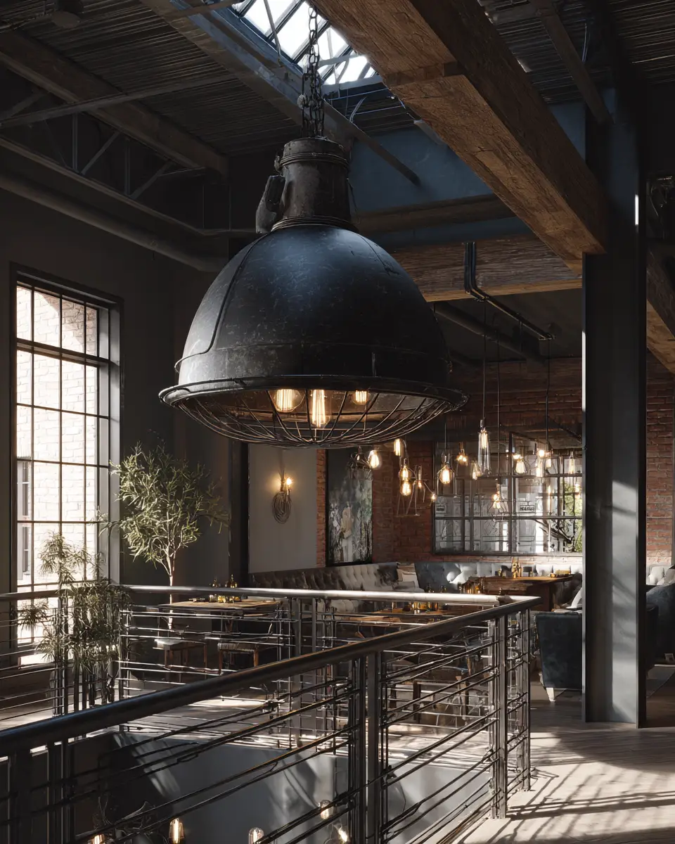 Black Industrial Balcony Decor Ideas