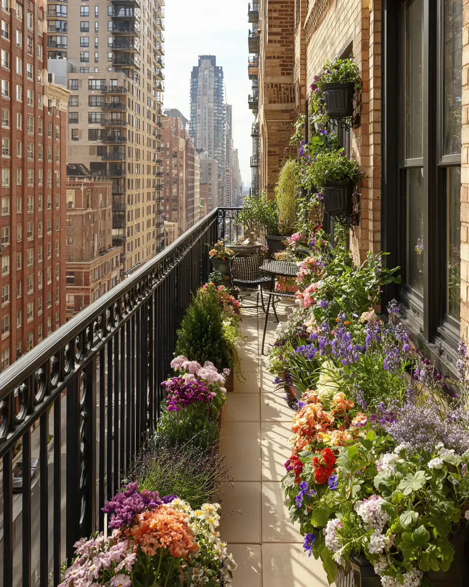 Black Industrial Balcony Decor Ideas
