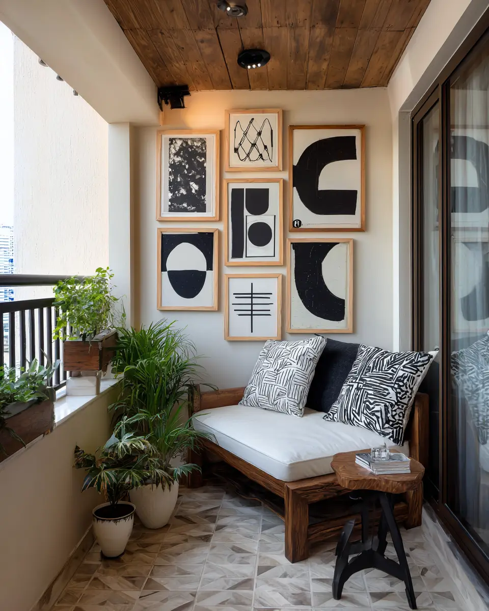 Black Industrial Balcony Decor Ideas