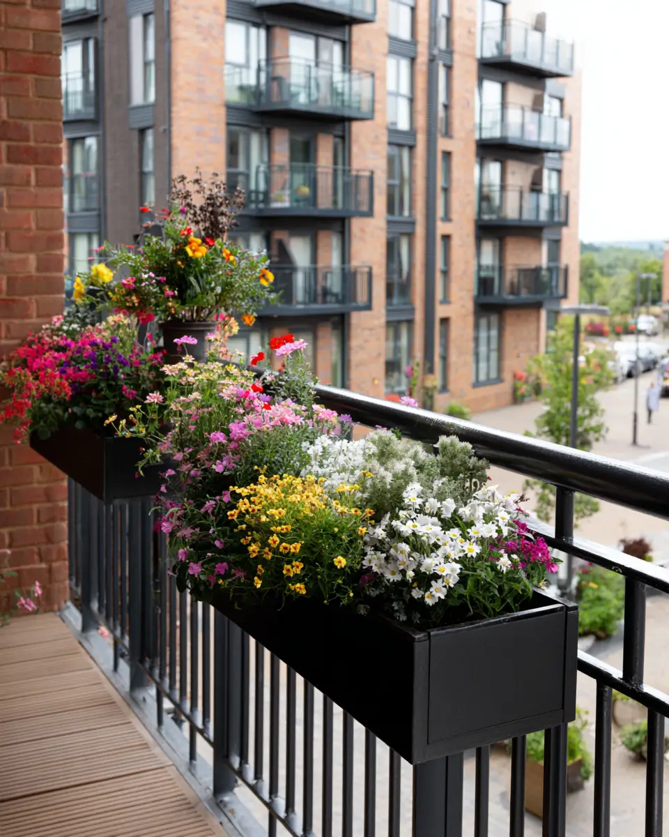 Black Industrial Balcony Decor Ideas