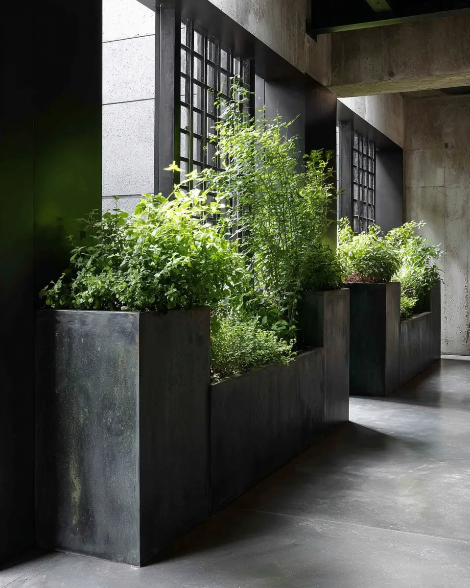 Black Industrial Balcony Decor Ideas