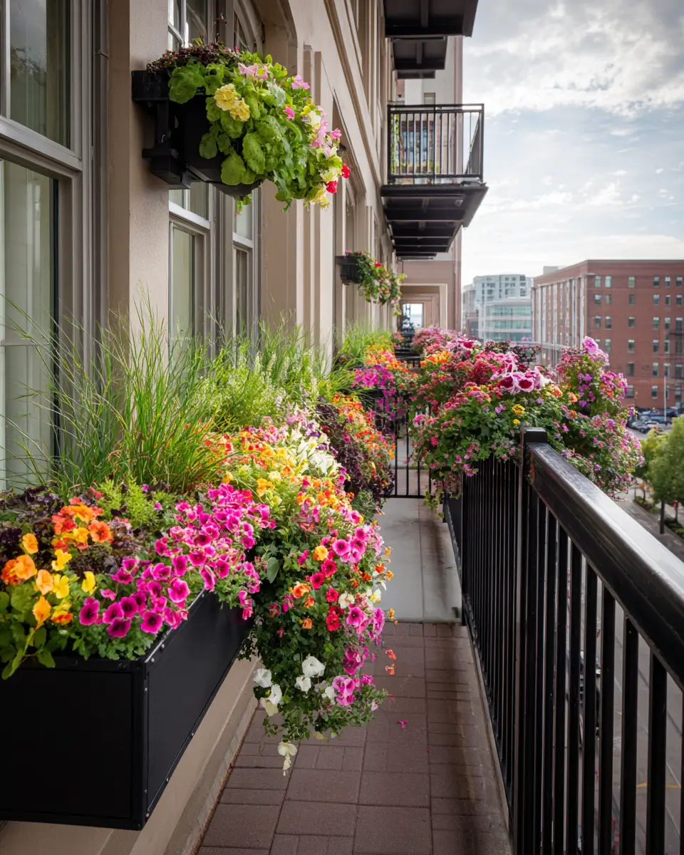 Black Industrial Balcony Decor Ideas