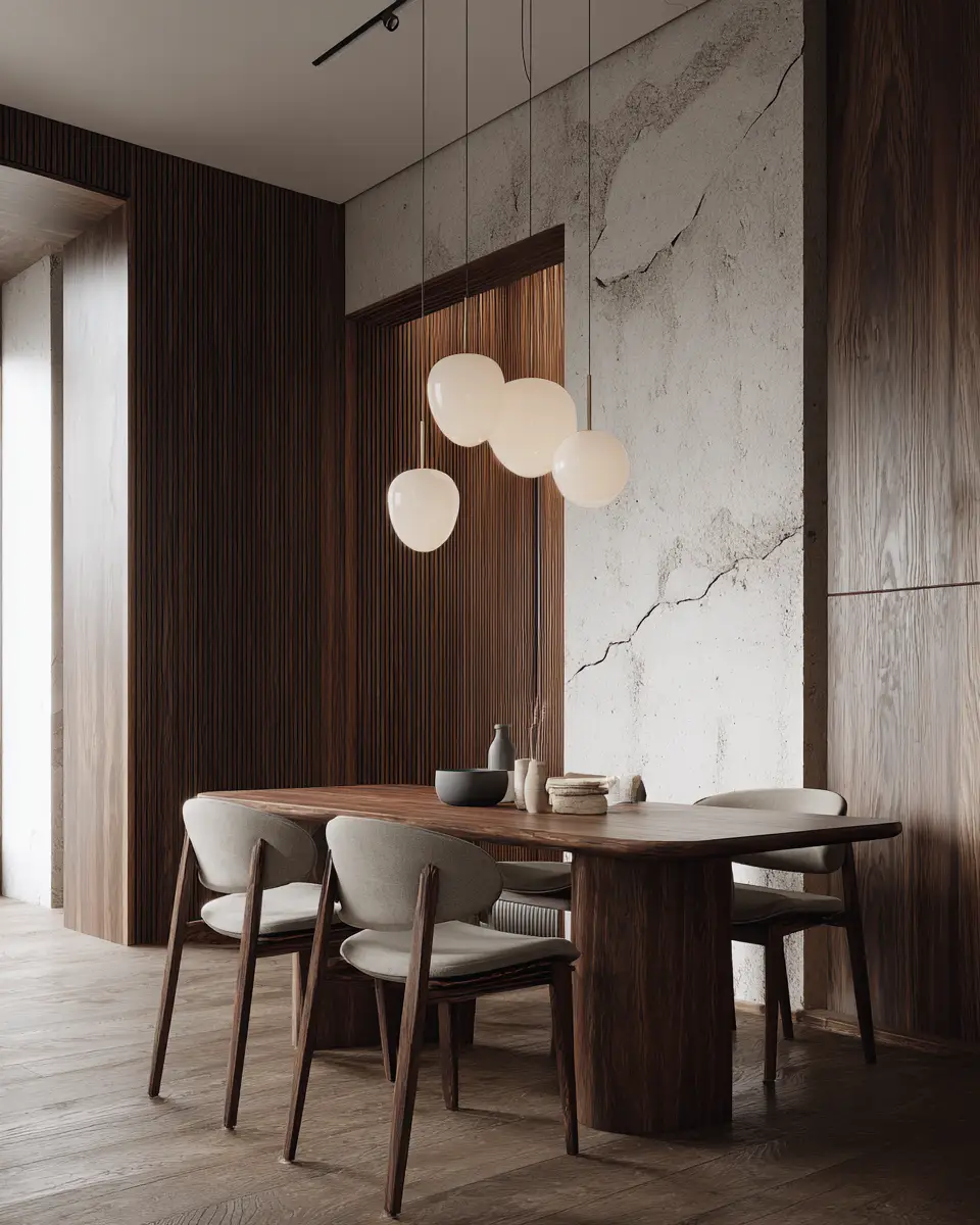 Black Japandi Dining Room Decor Ideas