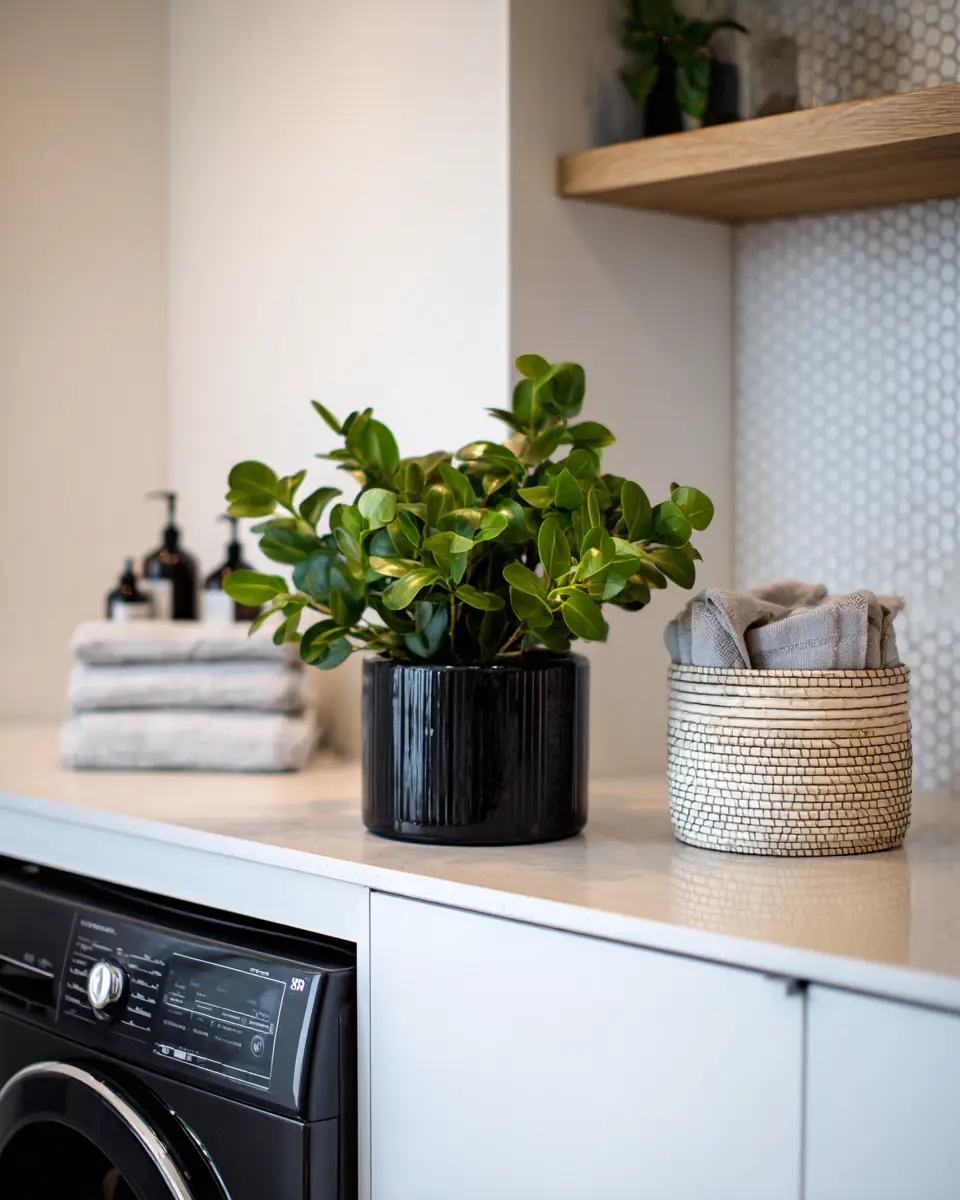 Black Minimalist Laundry Room Decor Ideas