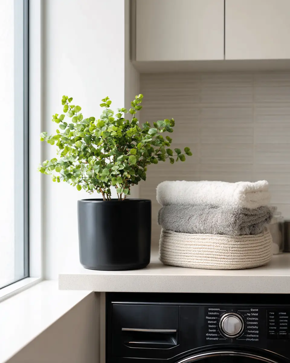 Black Minimalist Laundry Room Decor Ideas