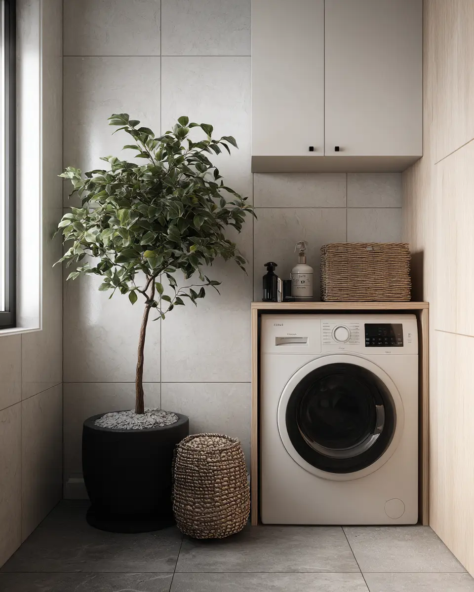 Black Minimalist Laundry Room Decor Ideas