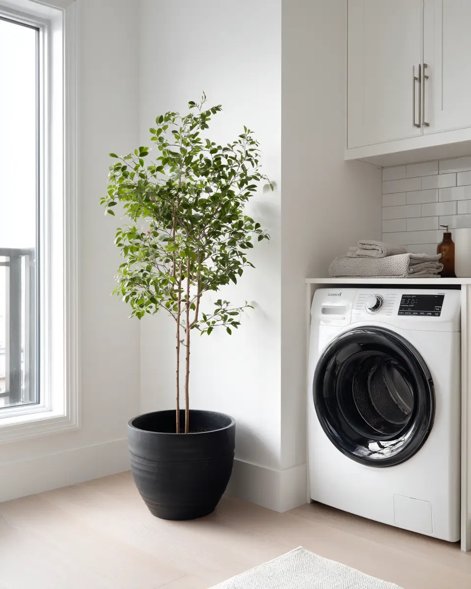 Black Minimalist Laundry Room Decor Ideas