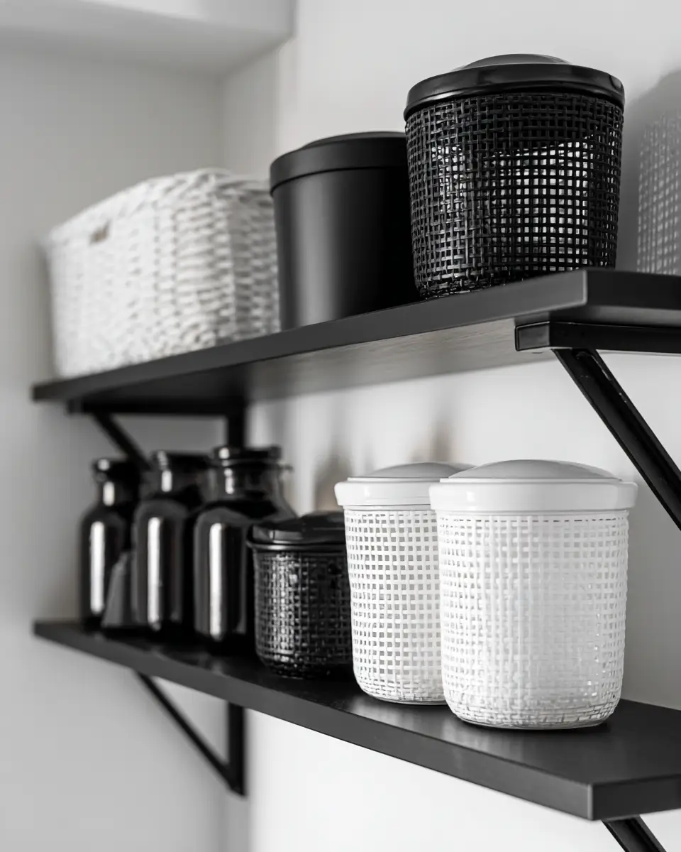 Black Minimalist Laundry Room Decor Ideas