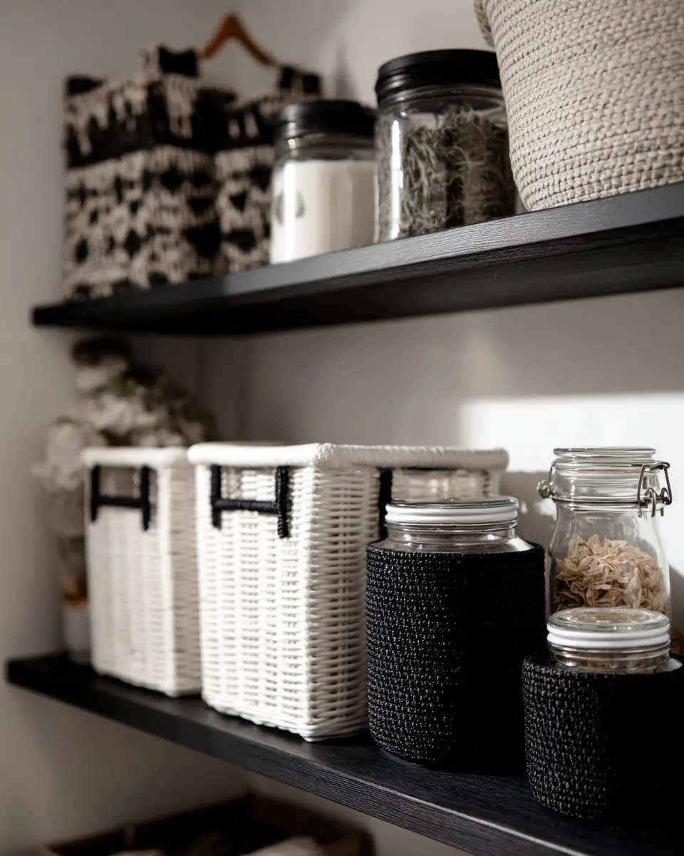 Black Minimalist Laundry Room Decor Ideas