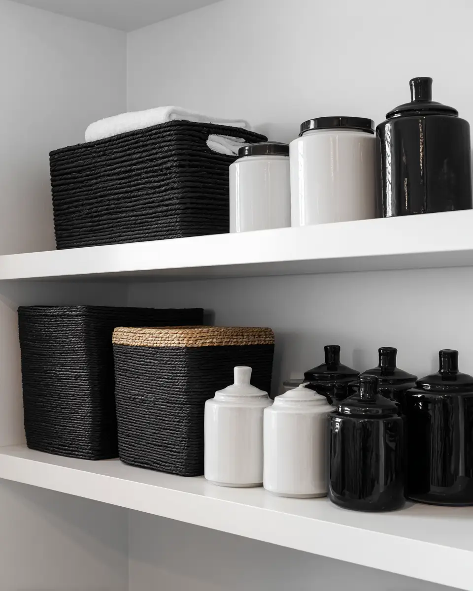 Black Minimalist Laundry Room Decor Ideas