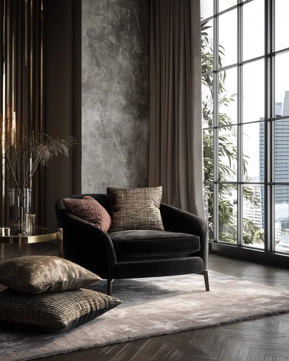 Black Modern Living Room Decor Ideas