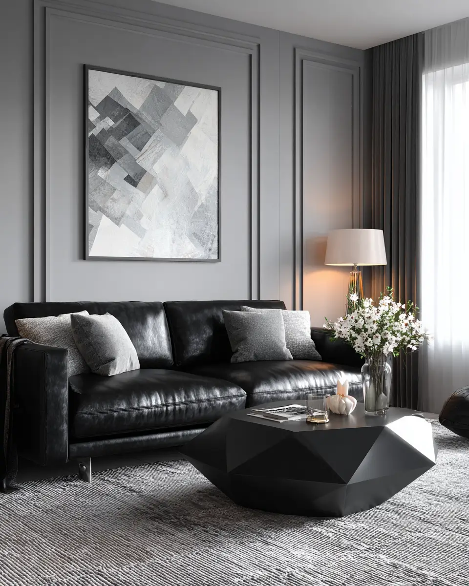 Black Modern Living Room Decor Ideas