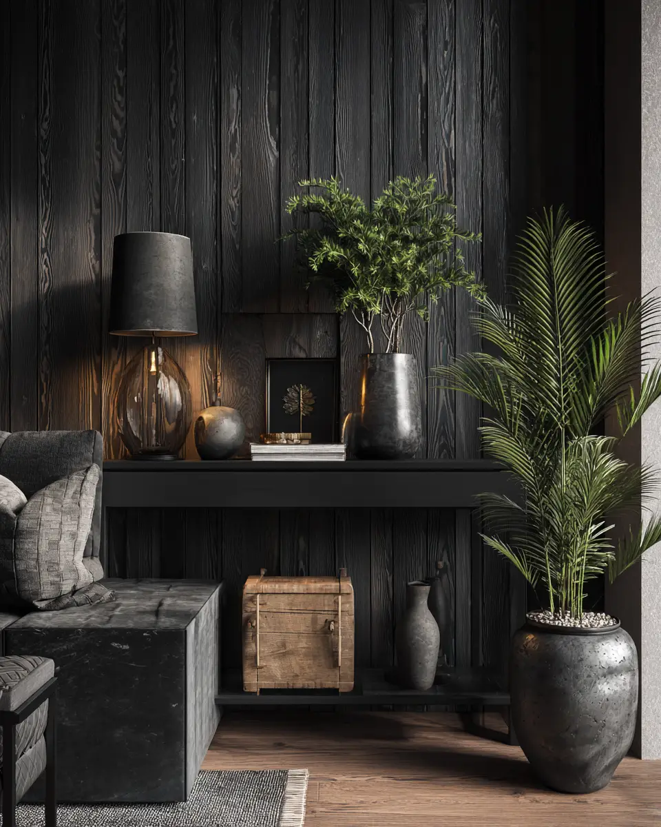 Black Modern Living Room Decor Ideas