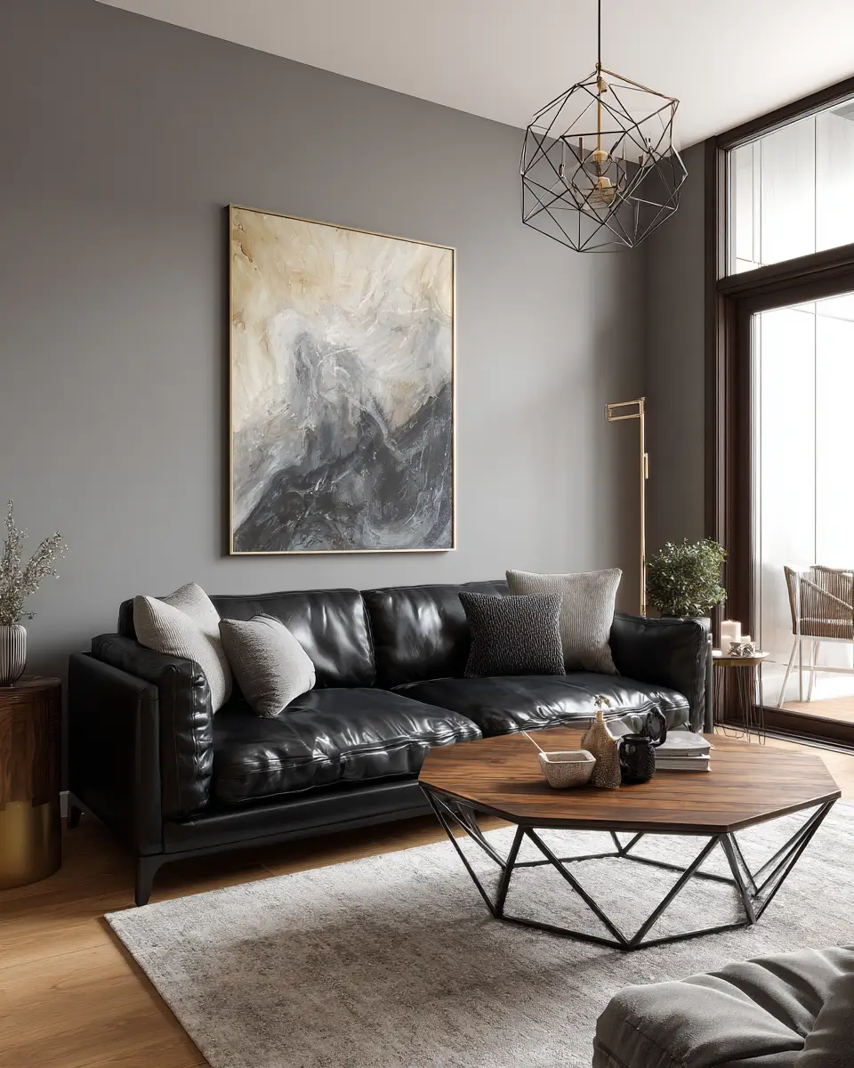 Black Modern Living Room Decor Ideas