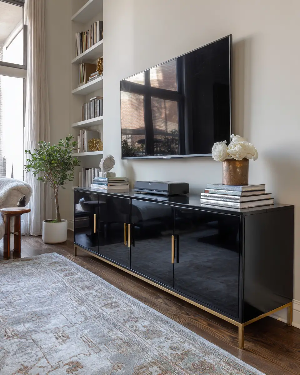 Black Modern Living Room Decor Ideas