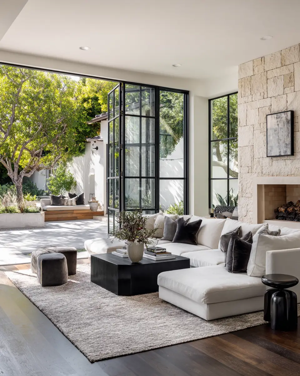 Black Modern Living Room Decor Ideas