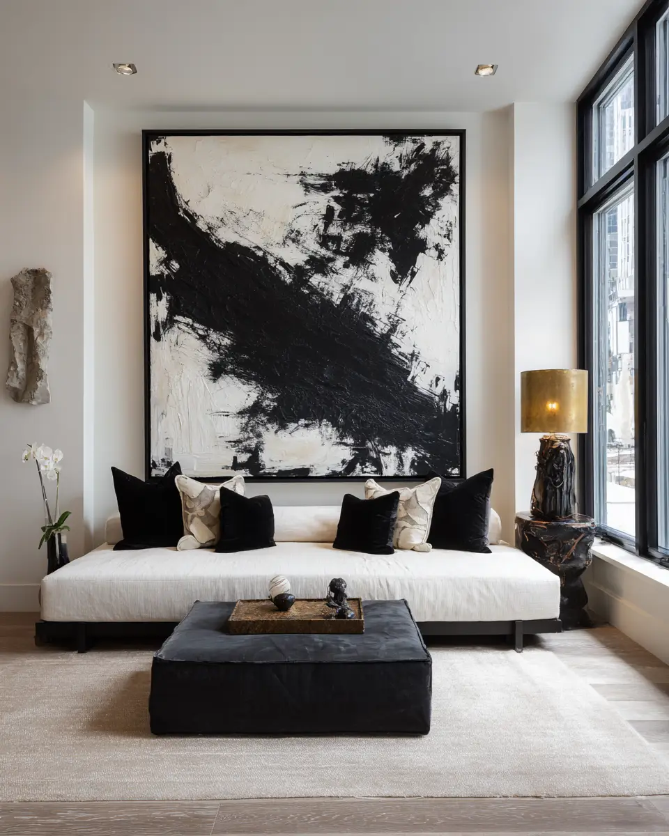 Black Modern Living Room Decor Ideas
