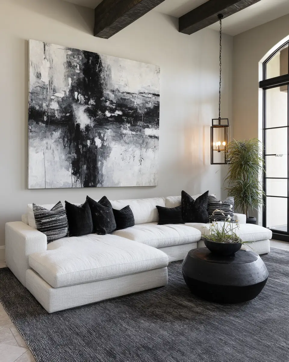 Black Modern Living Room Decor Ideas