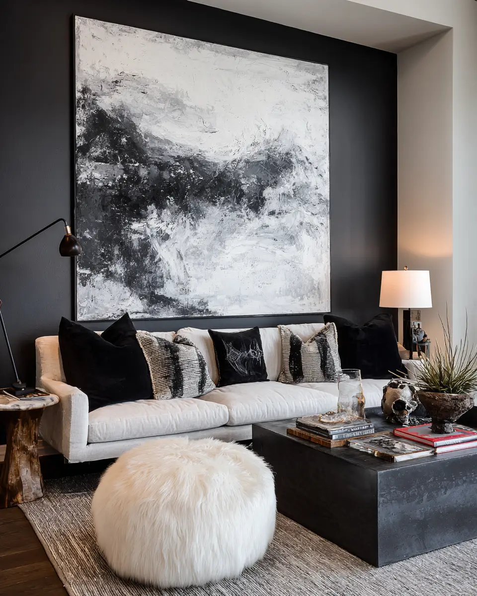 Black Modern Living Room Decor Ideas